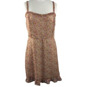 Lush Floral Print Summer Dress, Size Large